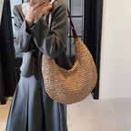 Maison Maryim Handwoven Straw Shoulder Bag