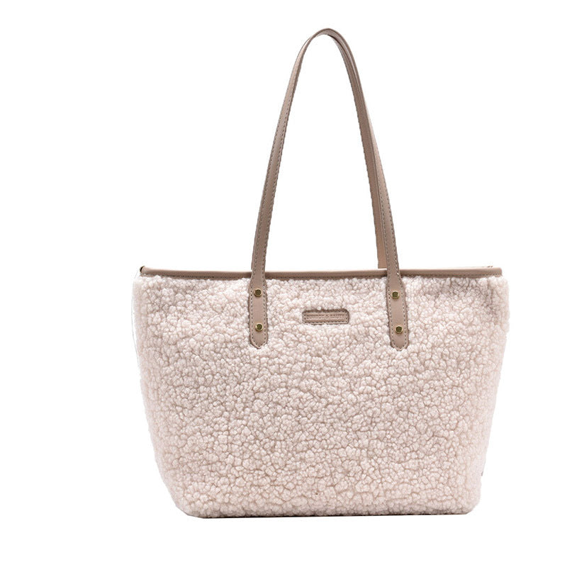 Maison Maryim Signature Lambskin Tote — close-up detail — handbag