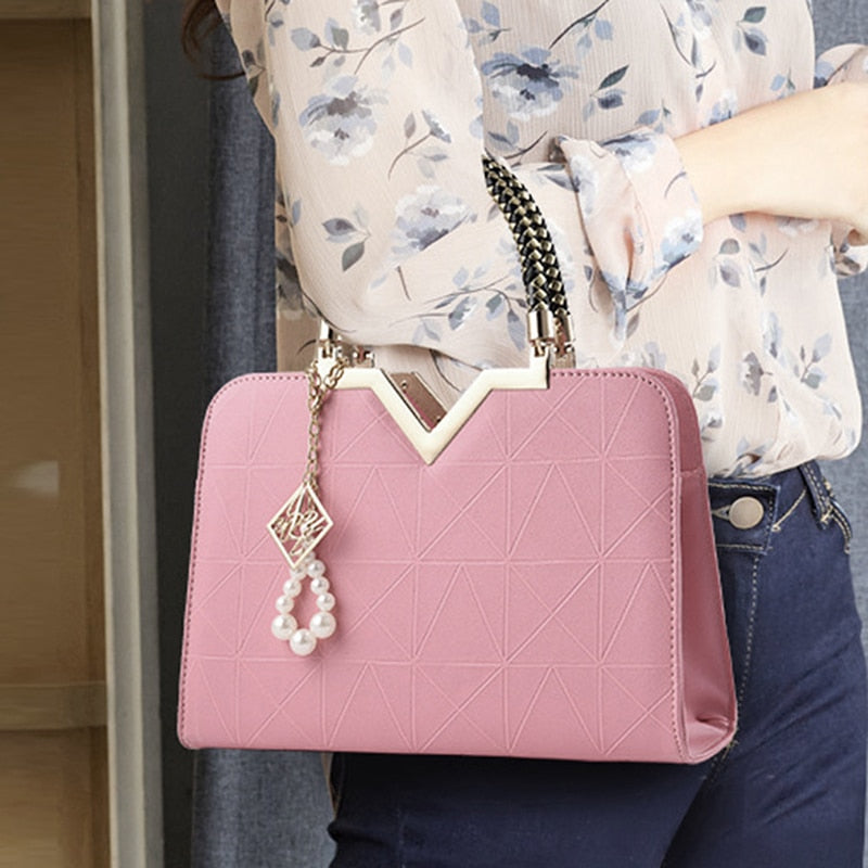 Maison Maryim Embroidered Top-Handle Tote — detail view — tote