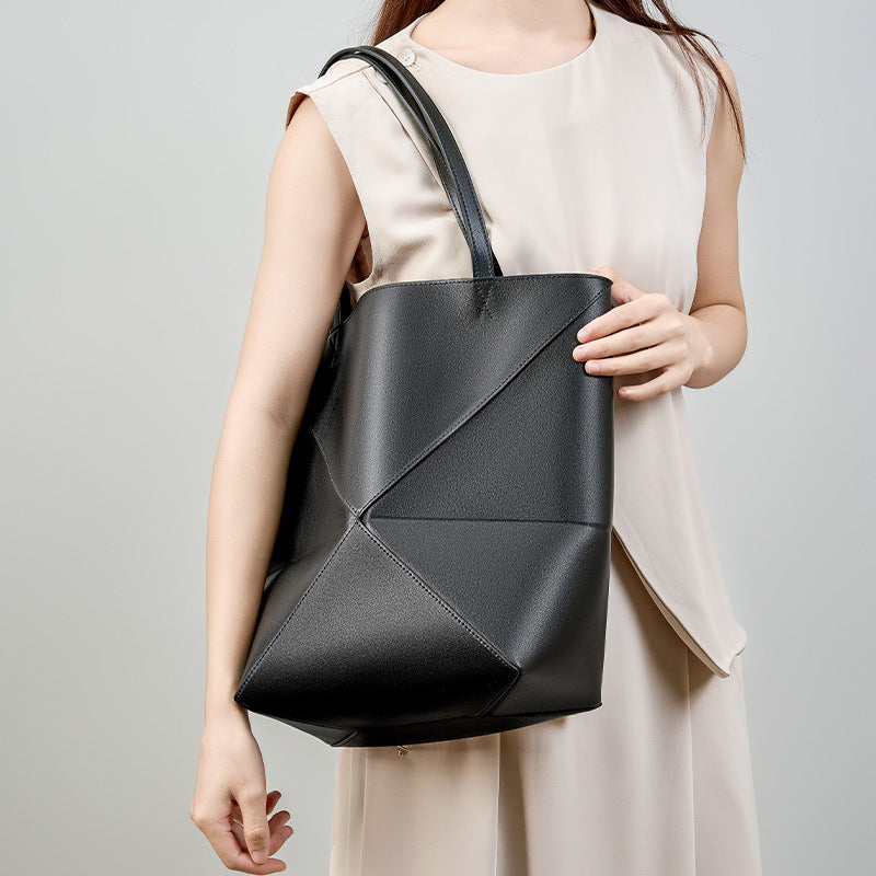Maison Maryim Geometric Fold Bucket Bag