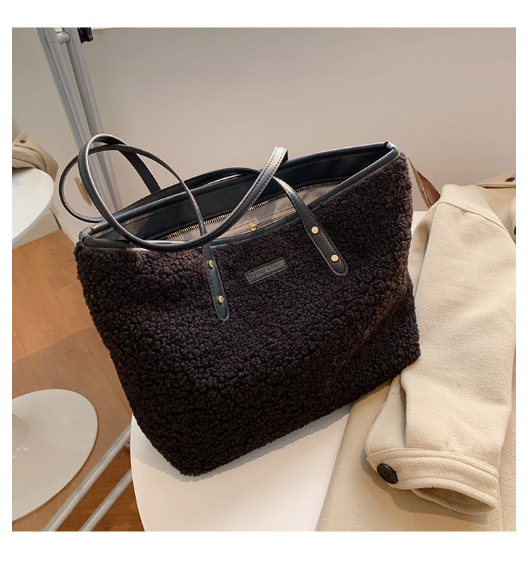 Maison Maryim Signature Lambskin Tote — back view — handbag