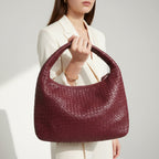 Maison Maryim Luxury Crescent Woven Shoulder Bag for Women — detail view — handbag