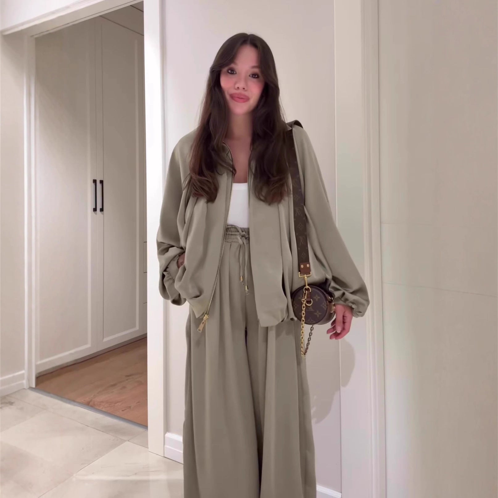 Maison Maryim Flip Collar Two-Piece Set — styled view — two-piece set