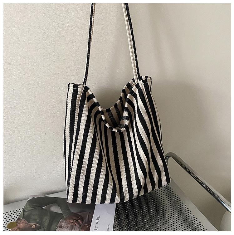 Maison Maryim Striped Canvas Tote