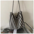 Maison Maryim Striped Canvas Tote