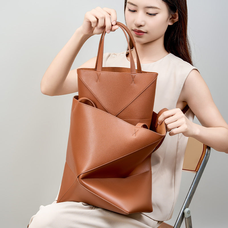 Maison Maryim Geometric Fold Bucket Bag