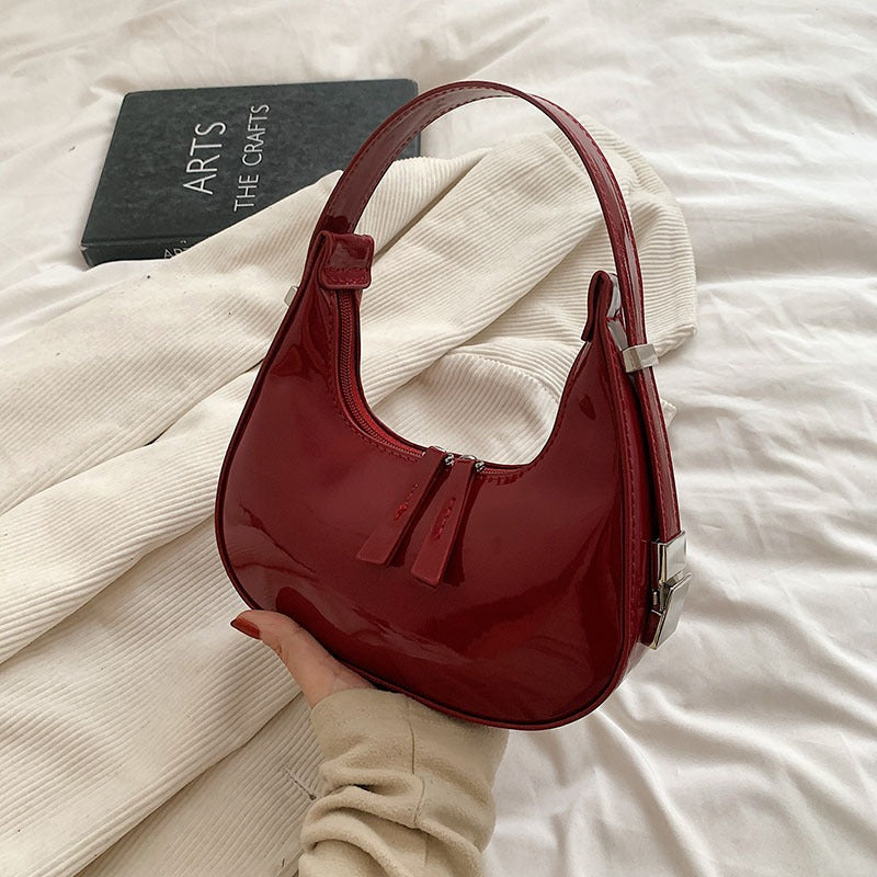 Maison Maryim Patent Leather Underarm Bag