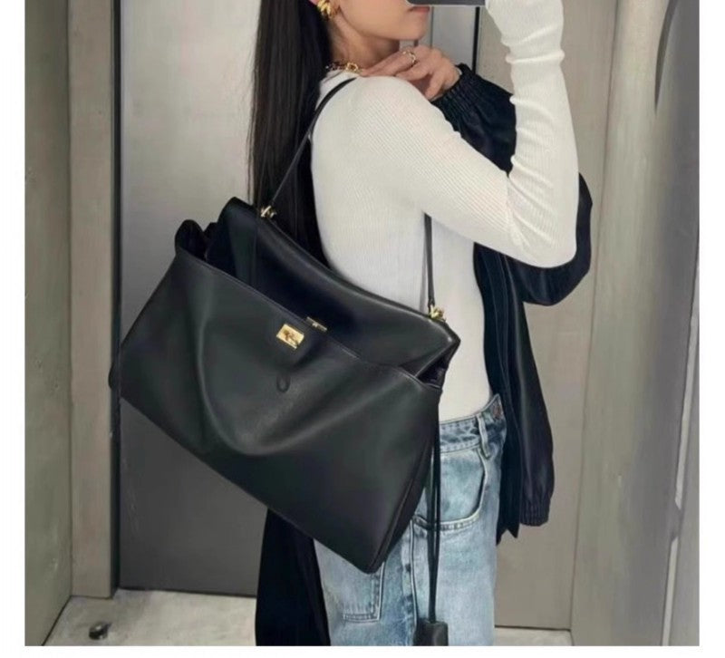 Maison Maryim Suede-Effect Kelly Tote