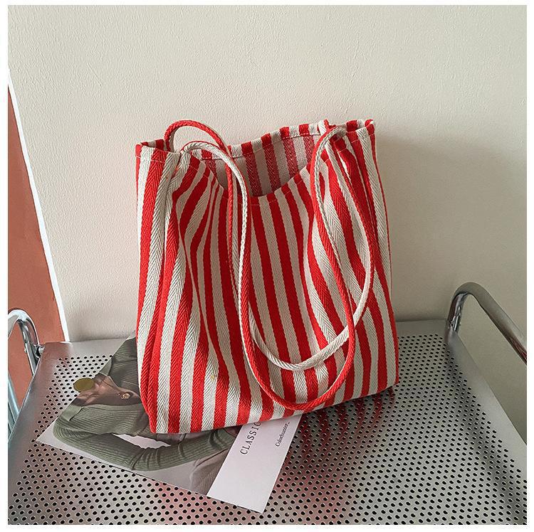 Maison Maryim Striped Canvas Tote