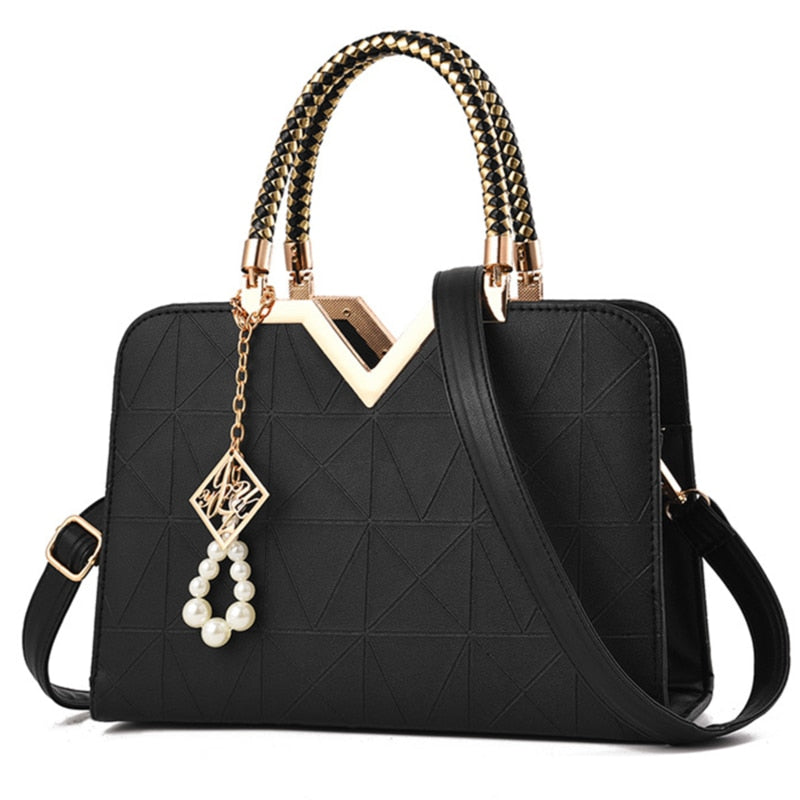 Maison Maryim Embroidered Top-Handle Tote — close-up detail — tote