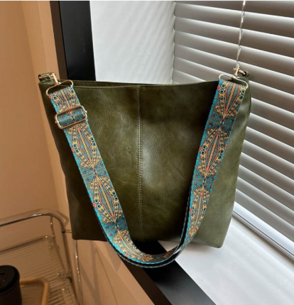 Maison Maryim Essential Vegan Bucket Bag — side view — bucket bag