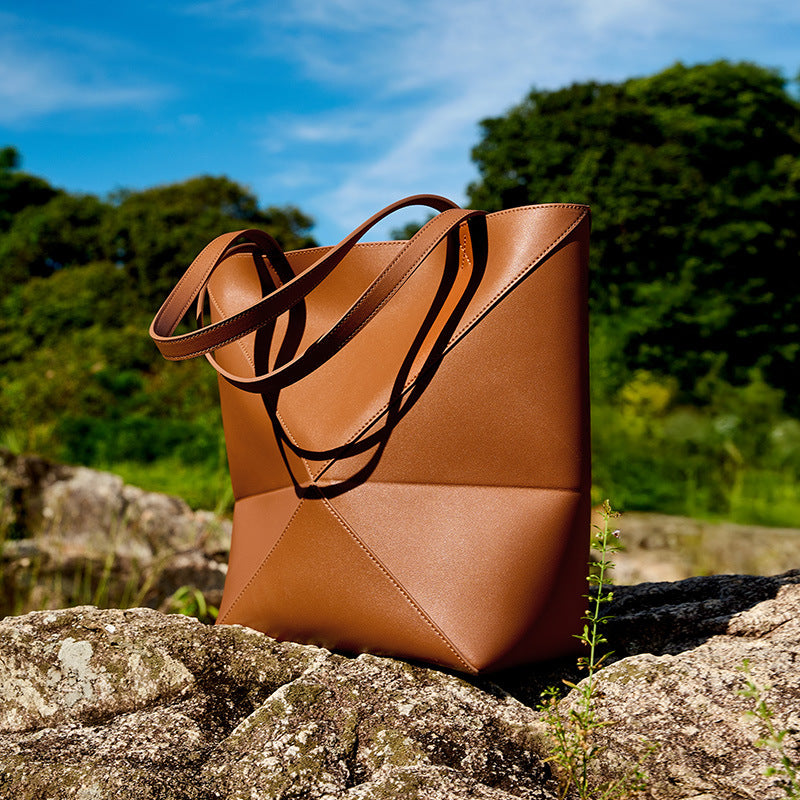 Maison Maryim Geometric Fold Bucket Bag