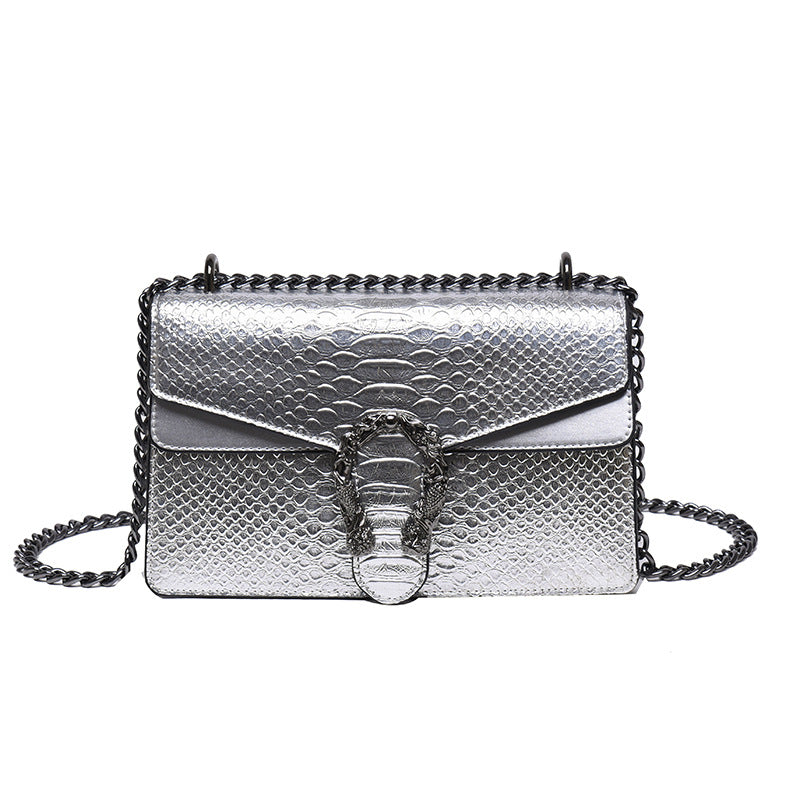 Maison Maryim Croc-Embossed Evening Bag
