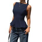 Maison Maryim Backless Bow-Tie Top — styled view — top