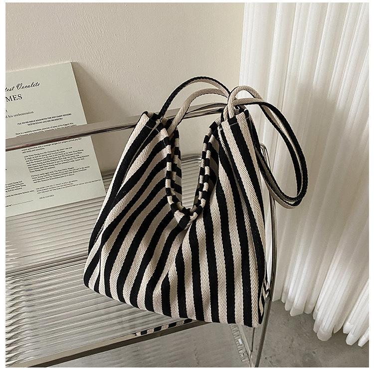 Maison Maryim Striped Canvas Tote