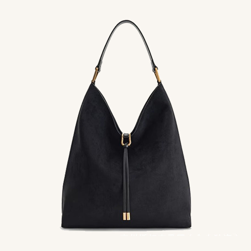 Maison Maryim Relaxed Shoulder Tote — back view — shoulder bag