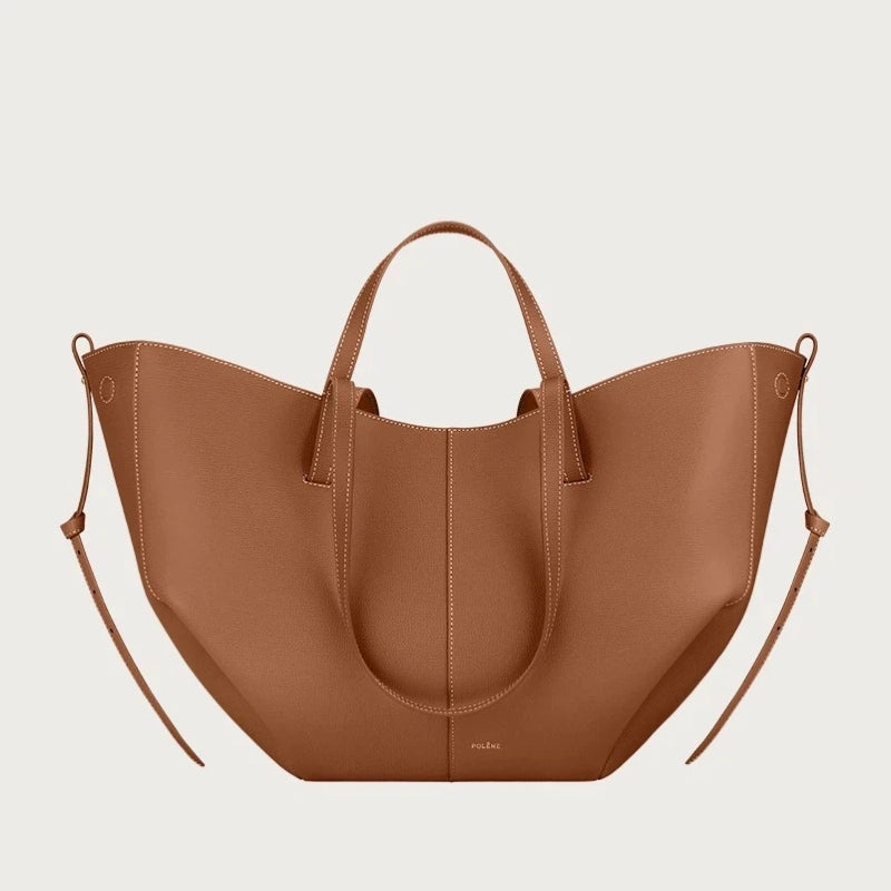 Maison Maryim Lychee-Grain Leather Tote
