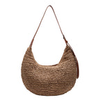 Maison Maryim Handwoven Straw Shoulder Bag