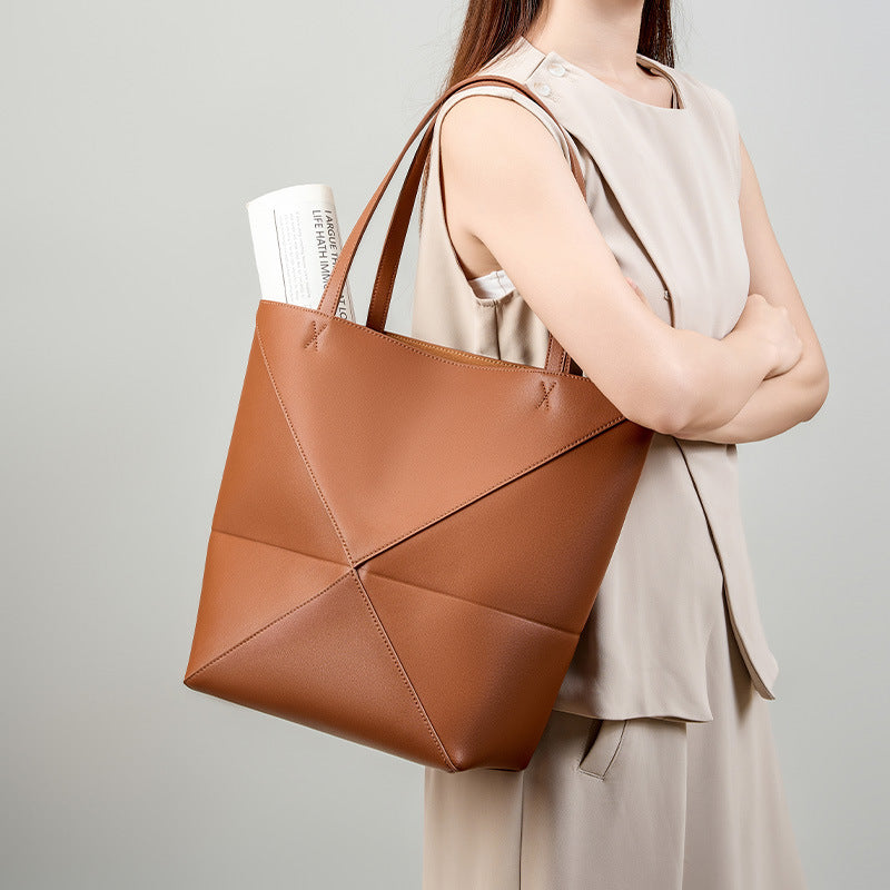 Maison Maryim Geometric Fold Bucket Bag