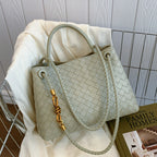 Maison Maryim Woven Knot-Buckle Shoulder Bag