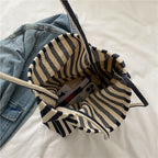 Maison Maryim Striped Canvas Tote