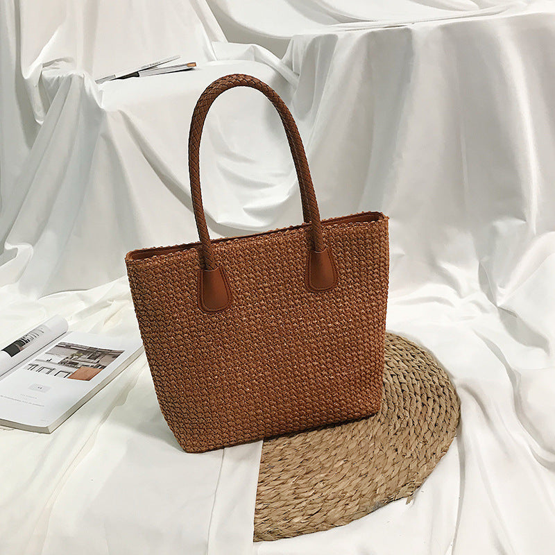 Maison Maryim Woven Straw Basket Bag