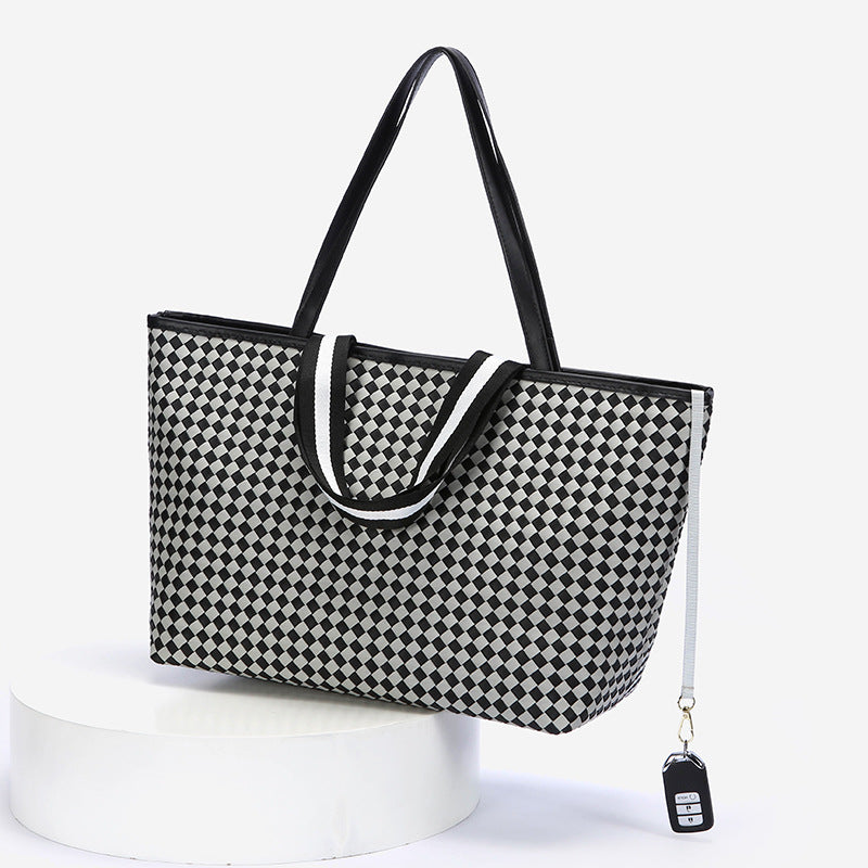 Maison Maryim Checkerboard Shoulder Bag