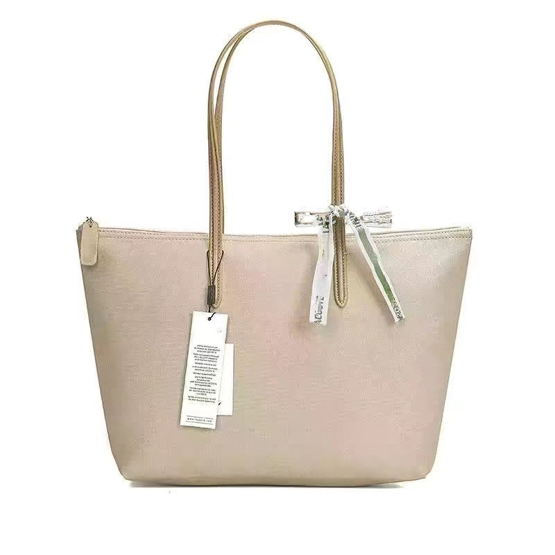 Maison Maryim Croc-Embossed Commuter Tote — vegan leather tote with croc-embossed finish, Élégance collection