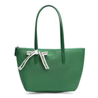 Maison Maryim Croc-Embossed Commuter Tote — vegan leather tote with croc-embossed finish, Élégance collection