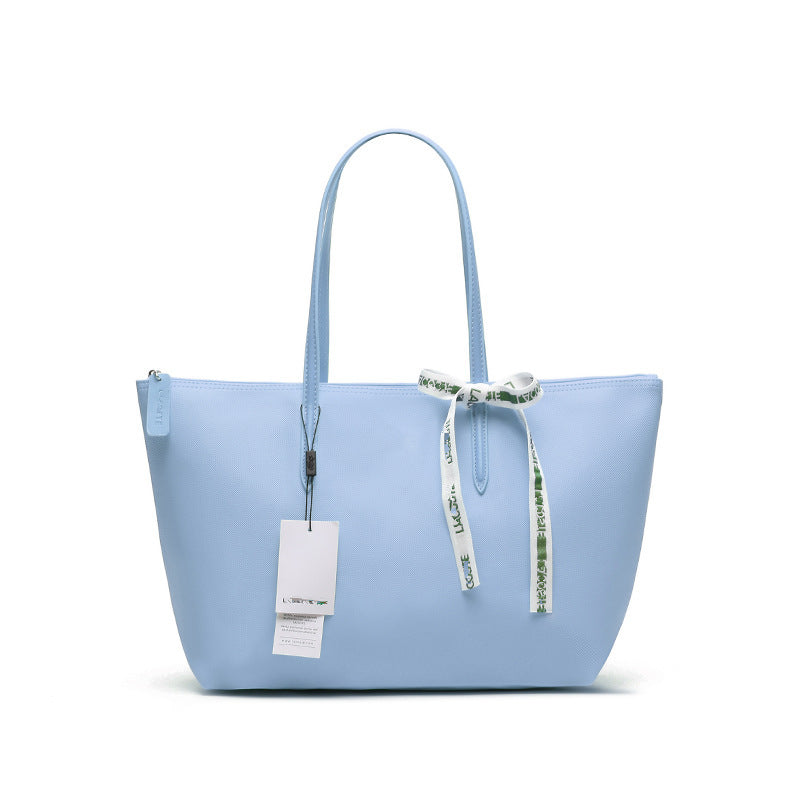 Maison Maryim Croc-Embossed Commuter Tote — vegan leather tote with croc-embossed finish, Élégance collection