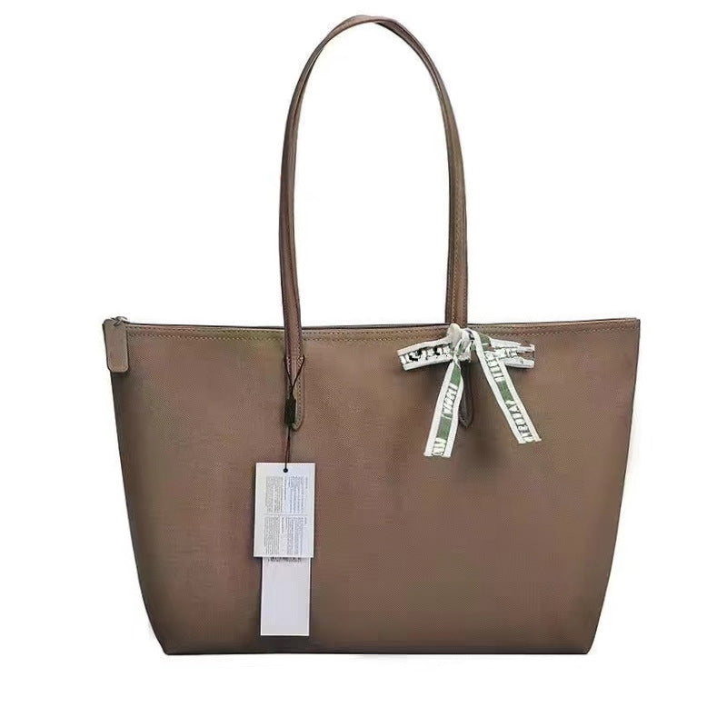 Maison Maryim Croc-Embossed Commuter Tote — vegan leather tote with croc-embossed finish, Élégance collection