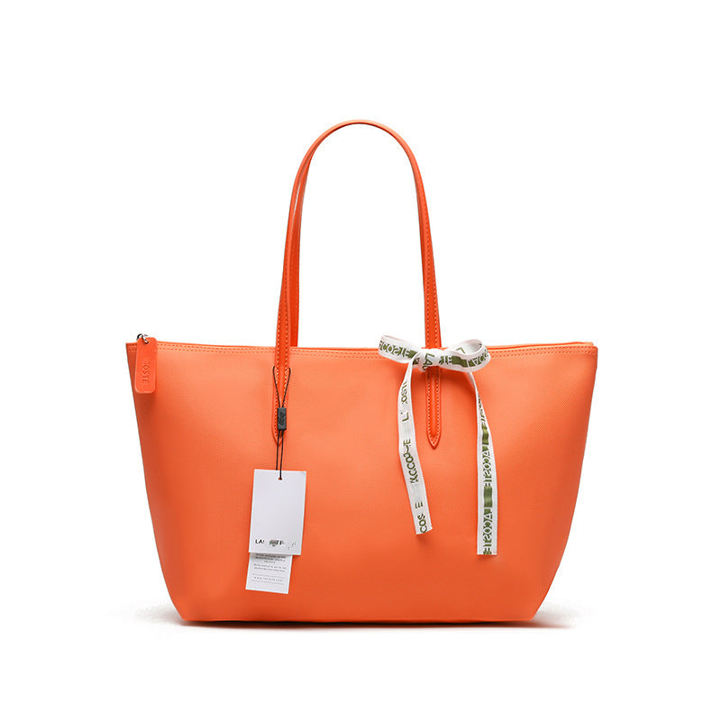 Maison Maryim Croc-Embossed Commuter Tote — vegan leather tote with croc-embossed finish, Élégance collection