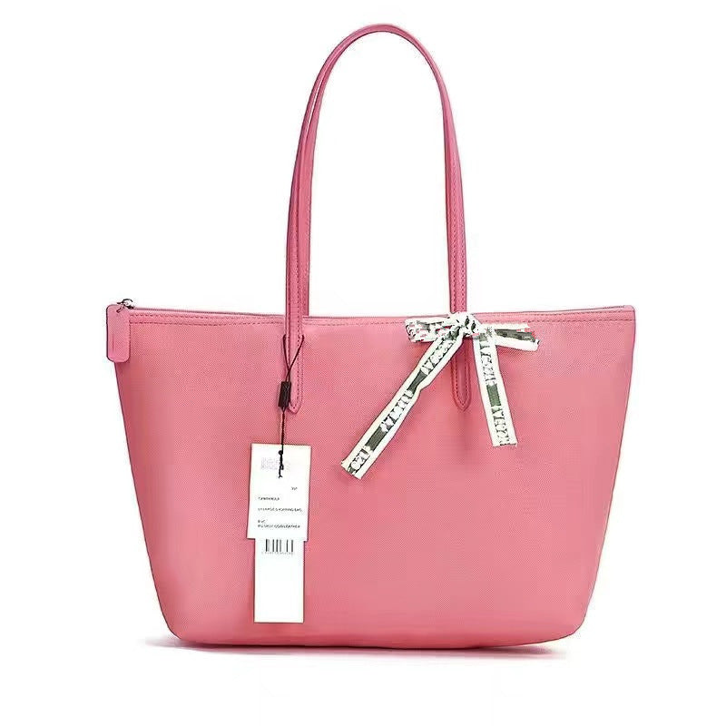 Maison Maryim Croc-Embossed Commuter Tote — vegan leather tote with croc-embossed finish, Élégance collection