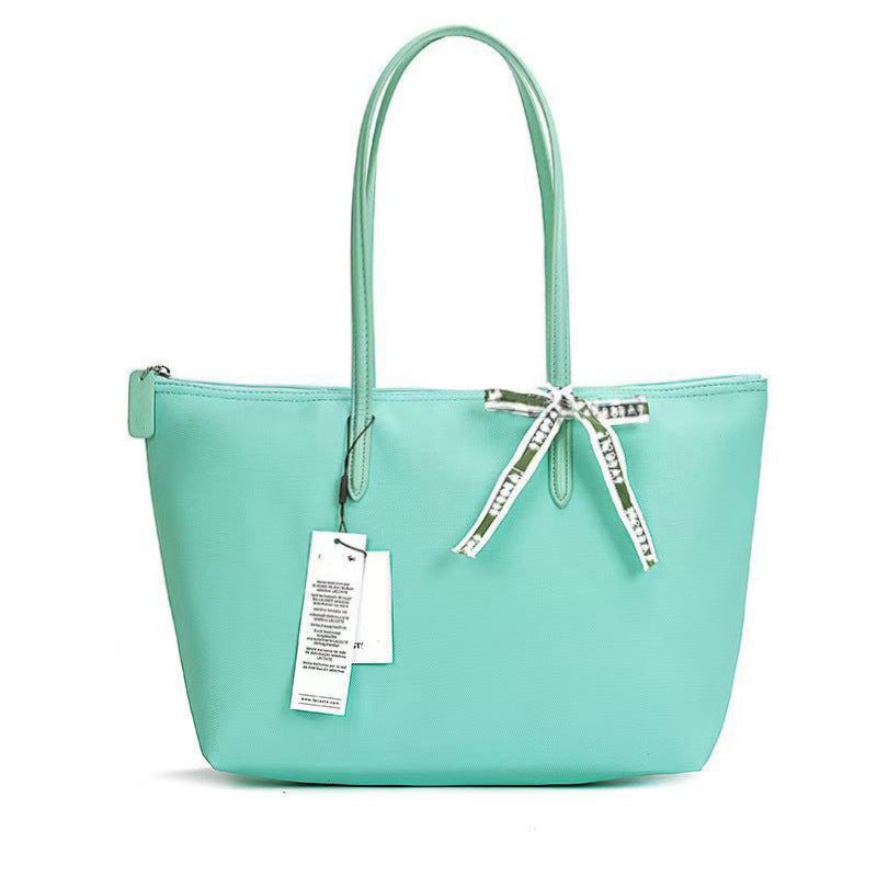 Maison Maryim Croc-Embossed Commuter Tote — vegan leather tote with croc-embossed finish, Élégance collection